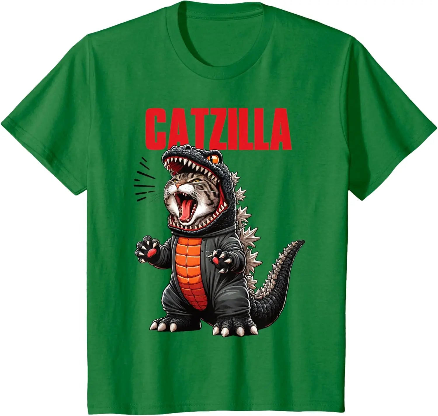 Cute Cat Kitty Catzilla for Cat Moms Cat Dads Pet Lovers T-Shirt