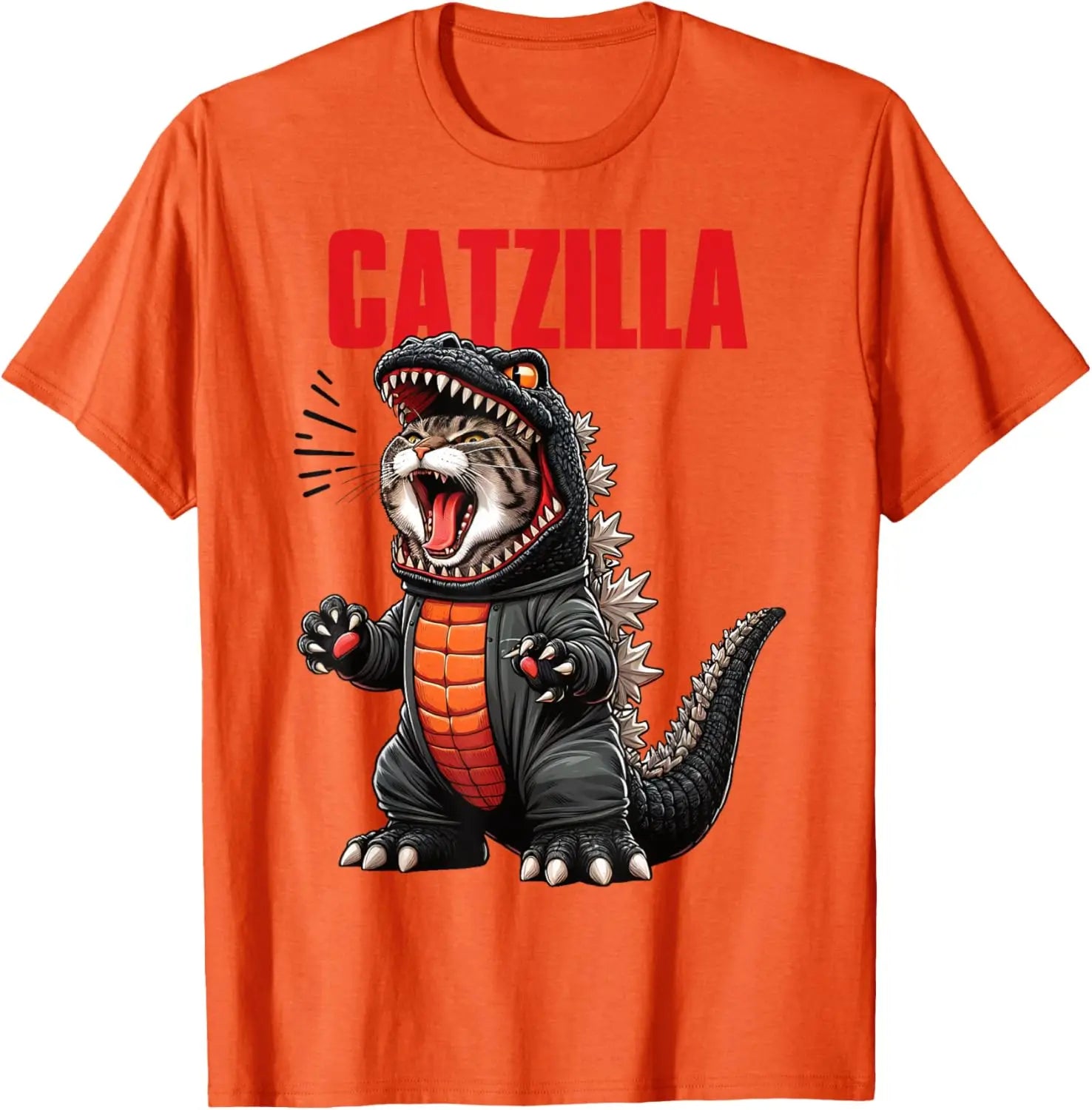 Cute Cat Kitty Catzilla for Cat Moms Cat Dads Pet Lovers T-Shirt