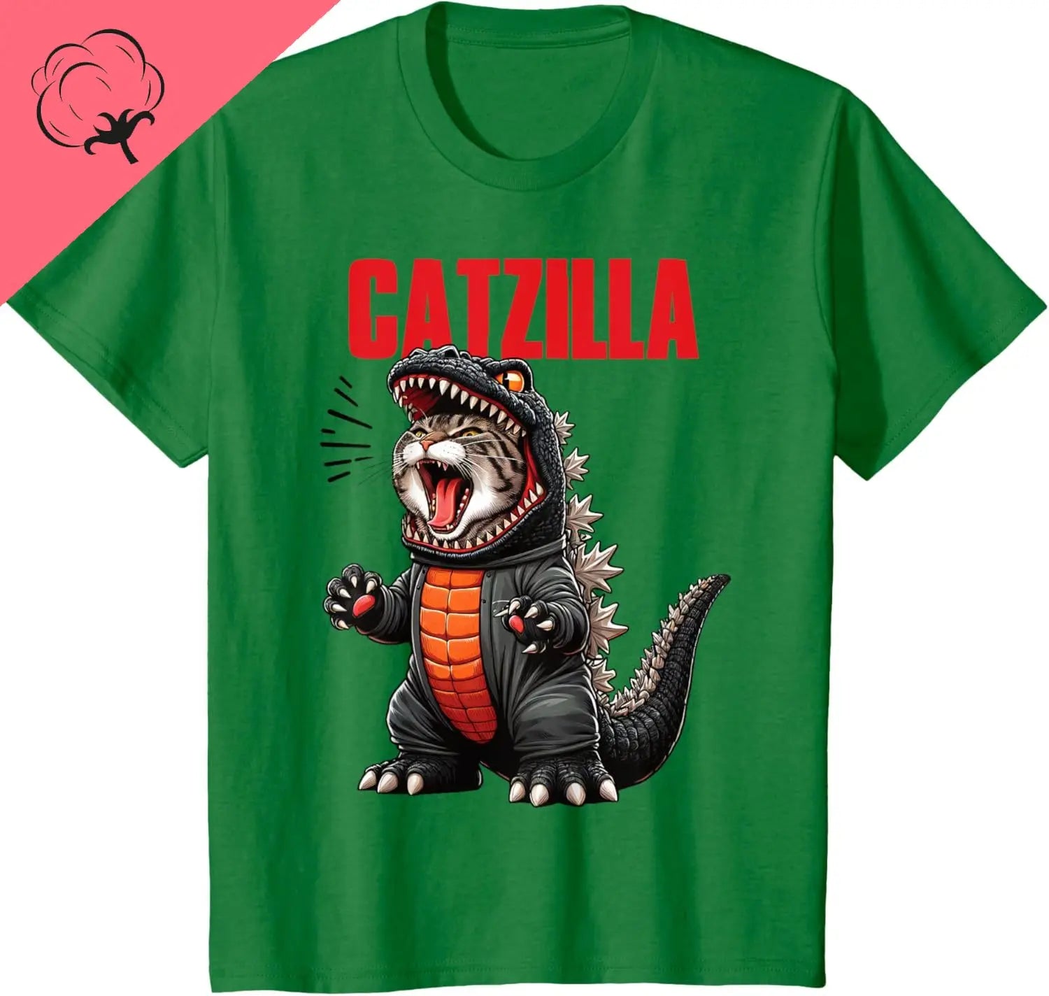 Cute Cat Kitty Catzilla for Cat Moms Cat Dads Pet Lovers T-Shirt