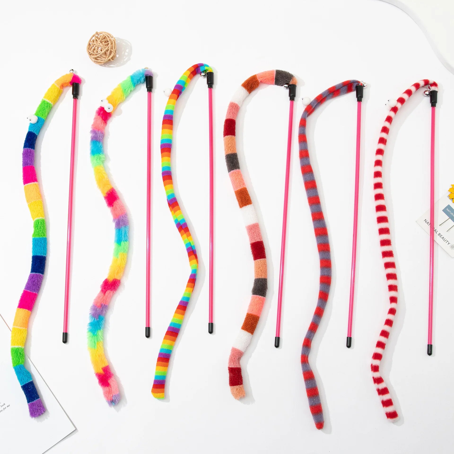 Cat Toy Caterpillar Cat Teaser Wand
