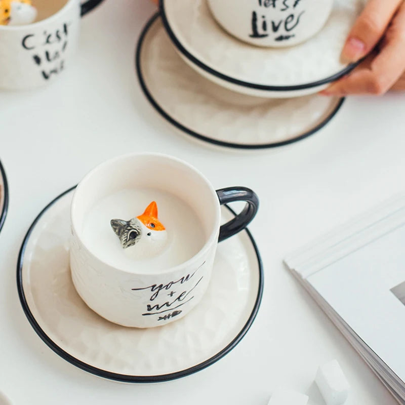 Ceramic Coffee Cups And Saucers