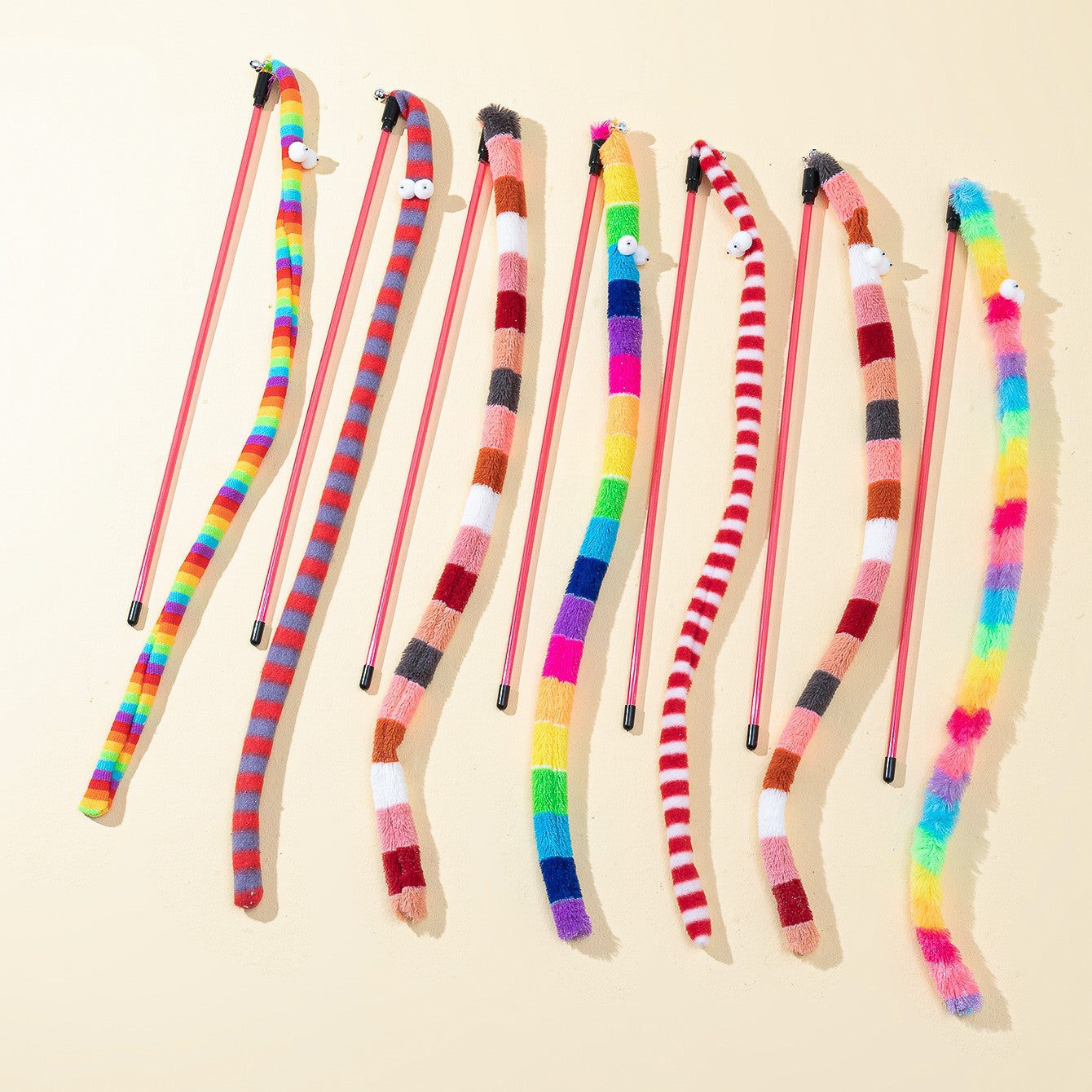 Cat Toy Caterpillar Cat Teaser Wand