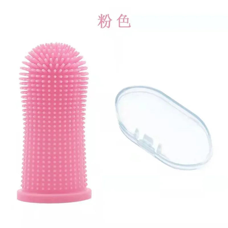 Dog Super Soft Pet Finger Toothbrush Teeth Cleaning