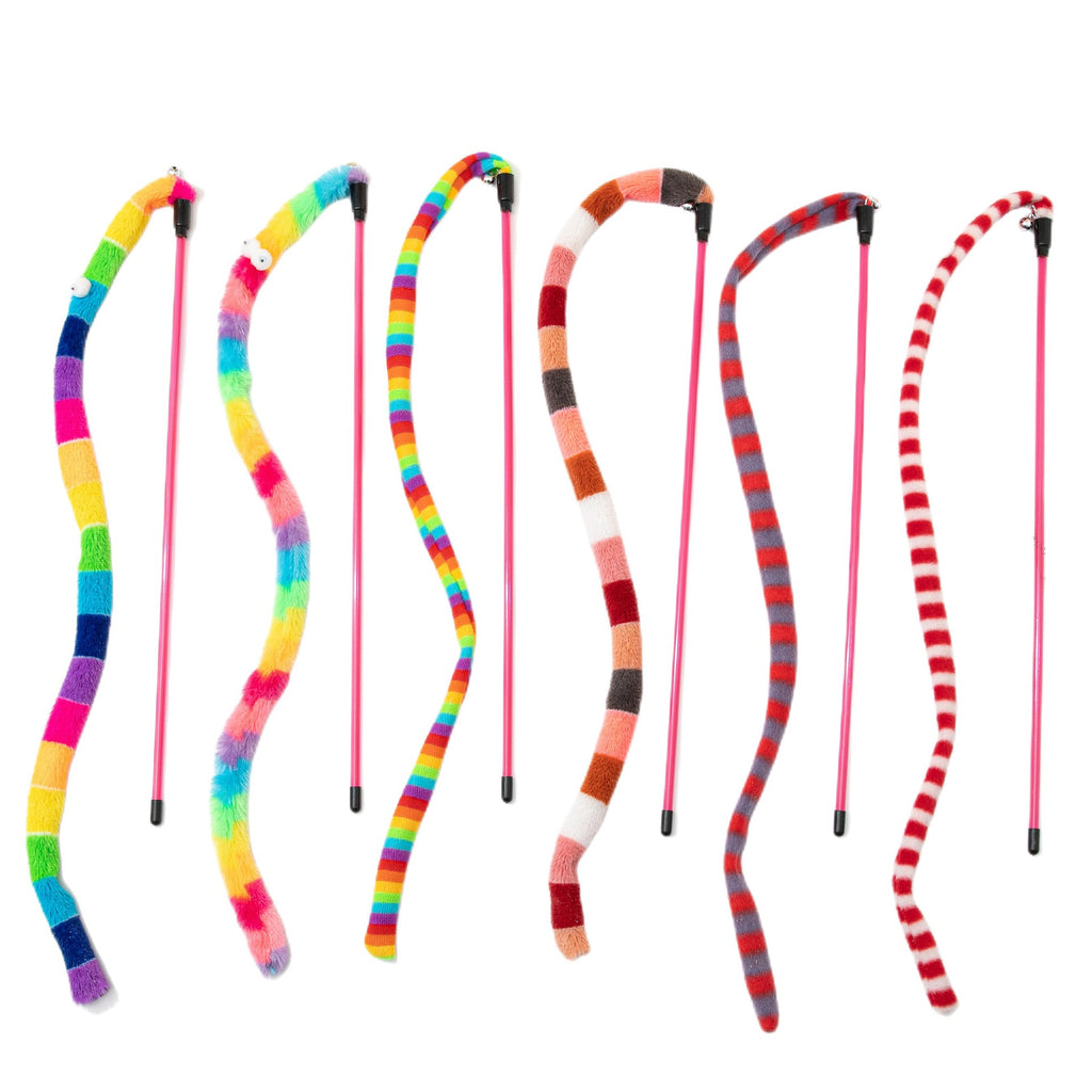 Cat Toy Caterpillar Cat Teaser Wand