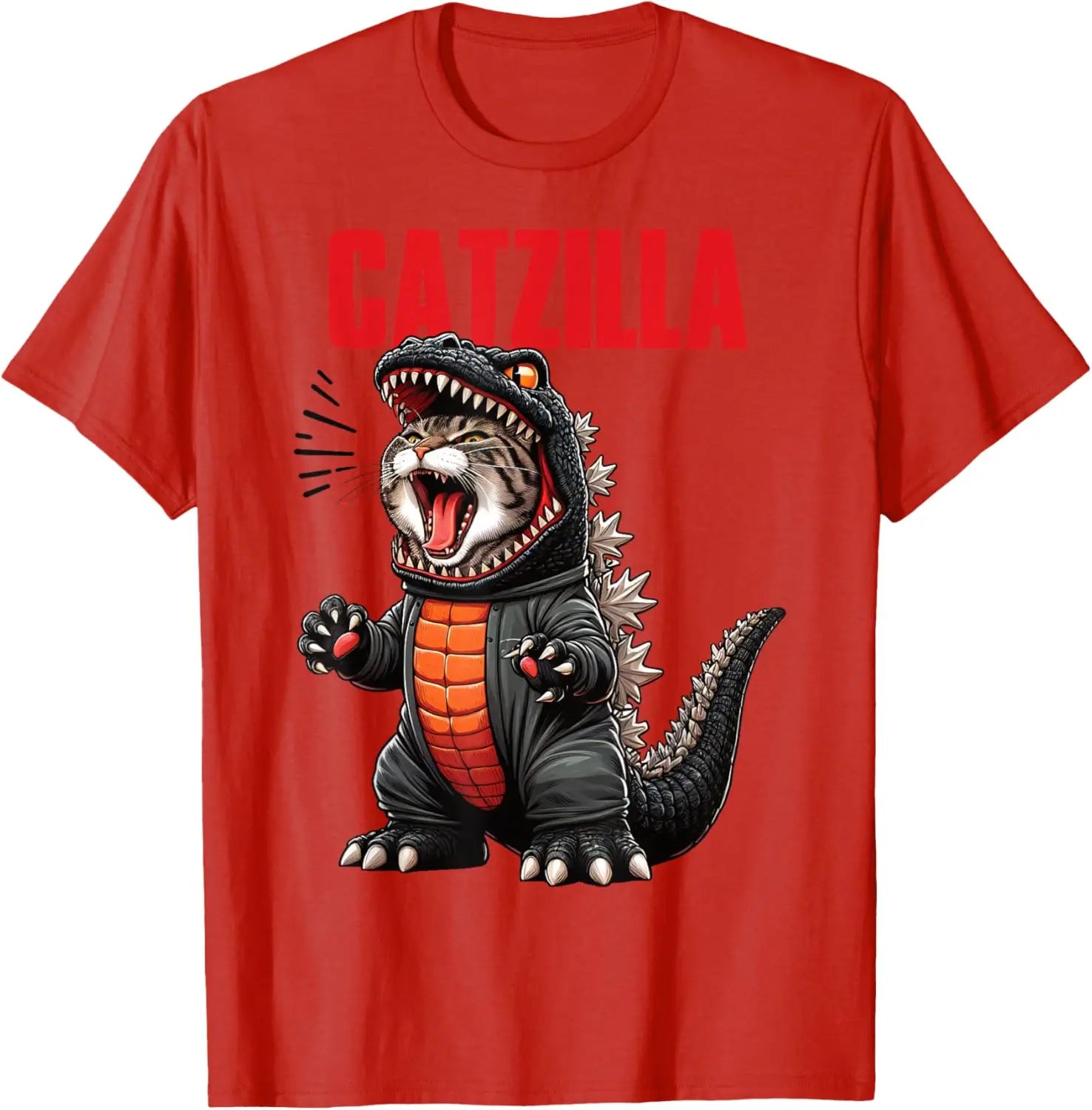 Cute Cat Kitty Catzilla for Cat Moms Cat Dads Pet Lovers T-Shirt
