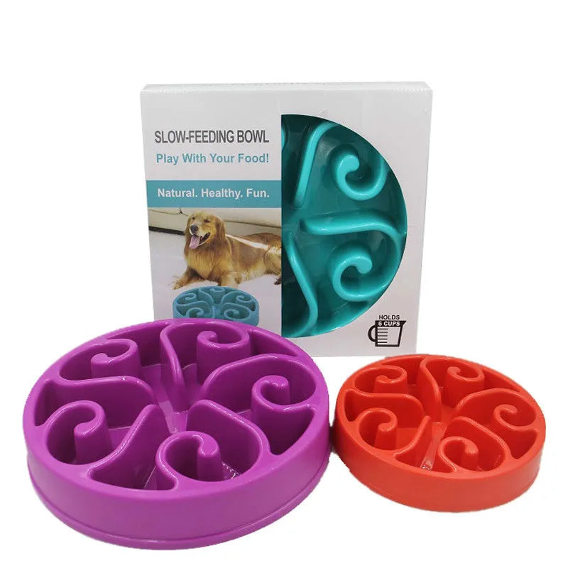 Eat Slow Dog Bowl  Feeder