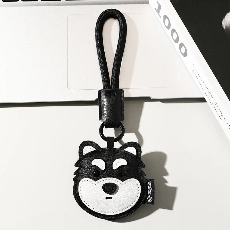 Trendy Leather Car Keychain For Pets