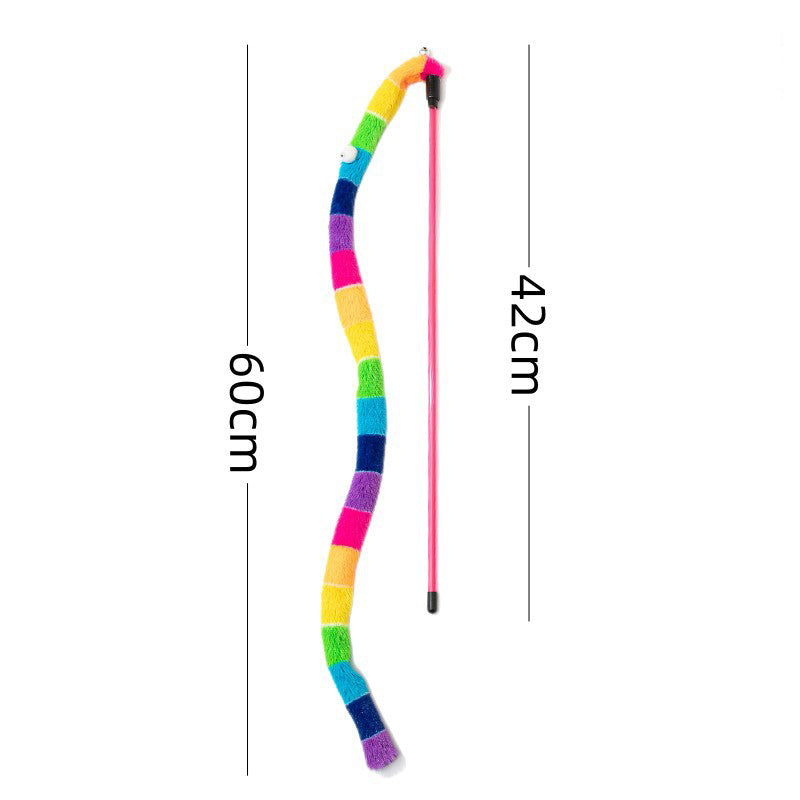 Cat Toy Caterpillar Cat Teaser Wand